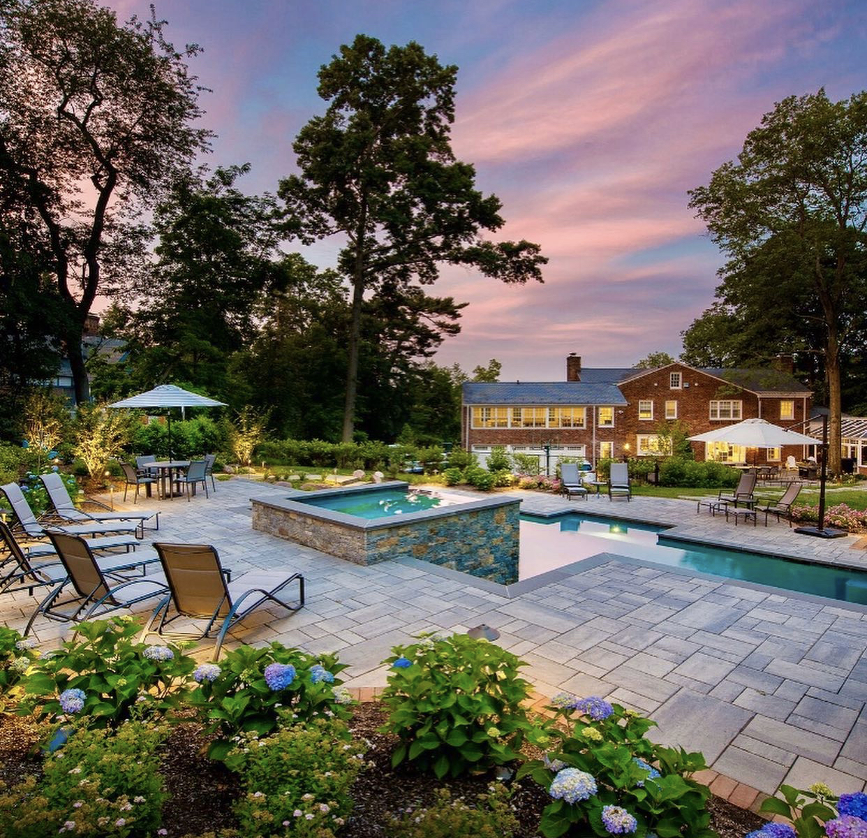 Luxury Gunite Pool with Elevated Spa