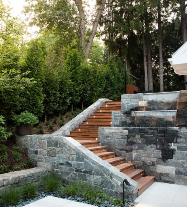 Modern Pool & Terraced Garden